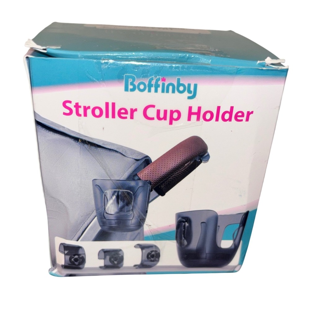 Boffinby‎ Stroller Cup Holder | Universal Mount | Clip On Drink Holder | New